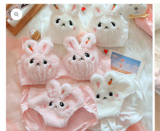 Cute kitty bra sets